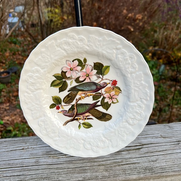 Meakin Band-Tailed Pigeon #367 and  # 168 Fork-Tailed Flycatcher 8.75” Plate Set - Picture 13 of 13